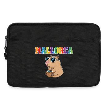 Mallorca Capybara Sunglasses Coconut Drink - Laptop bag 13" - black - Front