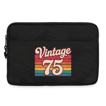 Vintage 75 Retro Design 70er Jahre - Laptoptasche 13" - Schwarz - Vorne