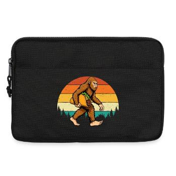 Bigfoot Carrying Taco Funny Fiesta Mashup - Laptop bag 13" - black - Front