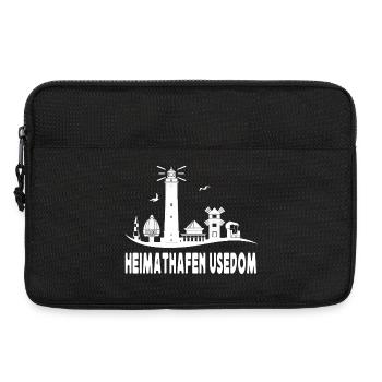 Heimat Hafen Usedom Silhouette - Laptoptasche 13" - Schwarz - Vorne