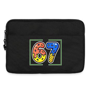 Sixty-seven, 67, 6, 7 - Laptop bag 13" - black - Front