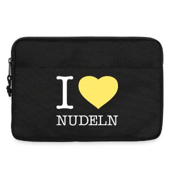 I love Nudeln - Laptoptasche 13" - Schwarz - Vorne