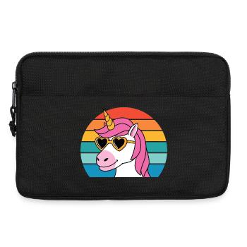Mythical Creature Fairy Tale Horse Fantasy Colorful Unicorn - Laptop bag 13" - black - Front