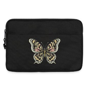 Boho Schmetterling - Laptoptasche 13" - Schwarz - Vorne