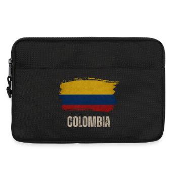 Vintage Colombie, drapeau de la Colombie - Sacoche pour ordinateur portable 13 pouces - noir - Devant