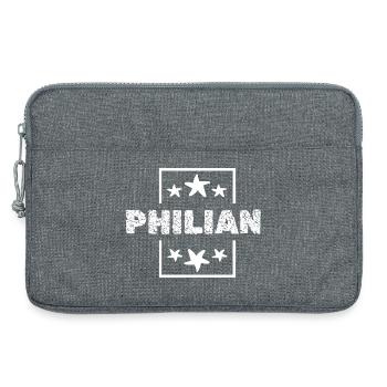 Philian - Laptop bag 13" - heather grey - Front