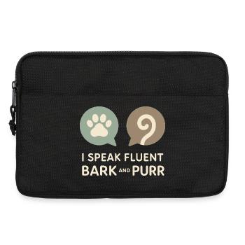 Employé de refuge, bénévole pour le sauvetage des animaux - Sacoche pour ordinateur portable 13 pouces - noir - Devant