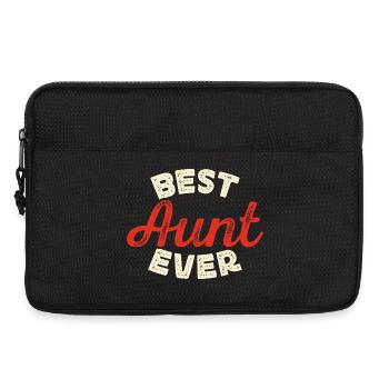 Tante Cadeau Meilleure Tante Du Monde - Sacoche pour ordinateur portable 13 pouces - noir - Devant