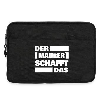 Bricklayer as work - Laptop bag 13" - black - Front
