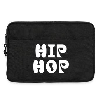 Écusson typographique hip-hop audacieux - Sacoche pour ordinateur portable 13 pouces - noir - Devant