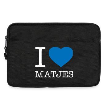 I love Matjes - Laptoptasche 13" - Schwarz - Vorne