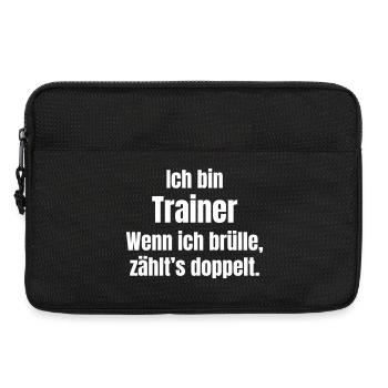 I'm Coach Saying Shirt - Laptop bag 13" - black - Front