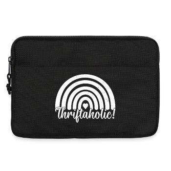 Thrift Shop Thriftaholic Love Thrifting - Laptoptasche 13" - Schwarz - Vorne