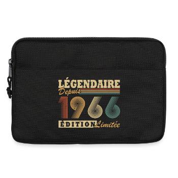 Legendär seit 1966 Vintage-Geburtstagsgeschenk - Laptoptasche 13" - Schwarz - Vorne