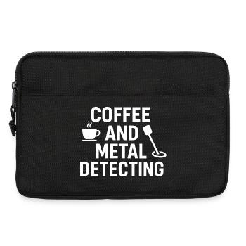 Aventure de café et de détection de métaux - Sacoche pour ordinateur portable 13 pouces - noir - Devant