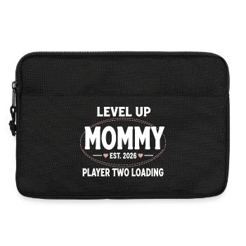 Level Up Mommy Gamer Logo - Laptop bag 13" - black - Front