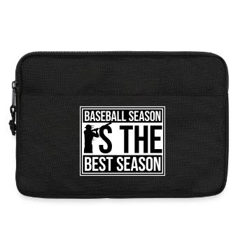 La saison de baseball est la meilleure saison des sports de fans - Sacoche pour ordinateur portable 13 pouces - noir - Devant
