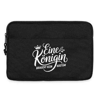 Queen doesn't need a costume disguise carnival - Laptop bag 13" - black - Front