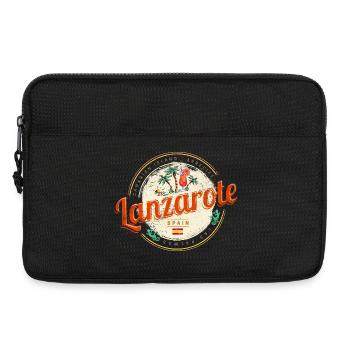 Lanzarote, Îles Canaries Espagne Souvenir Vintage - Sacoche pour ordinateur portable 13 pouces - noir - Devant
