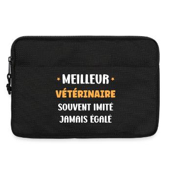 Best veterinarian ever - Laptop bag 13" - black - Front