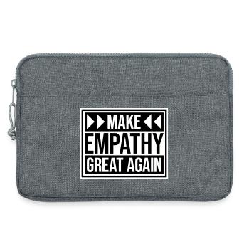 Rendre l’empathie grande à nouveau Déclaration politique Espoir - Sacoche pour ordinateur portable 13 pouces - gris chiné - Devant