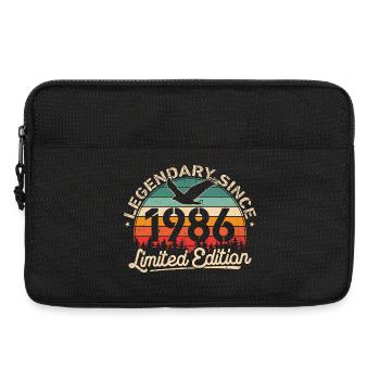 1986 Jahrgang Geburtstag Retro Geschenk - Laptoptasche 13" - Schwarz - Vorne