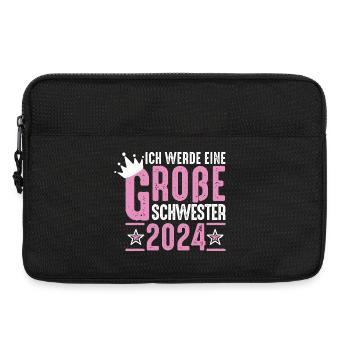 Big Sister 2024 Pink Crown - Laptop bag 13" - black - Front