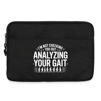 Ich analysiere deinen Gang - Laptoptasche 13" - Schwarz - Vorne