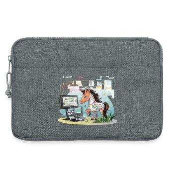 Digital Graffiti Pony - Laptoptasche 13" - Grau meliert - Vorne