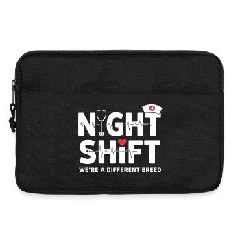 NachtSchicht Herzpfleger – Race différente - Sacoche pour ordinateur portable 13 pouces - noir - Devant