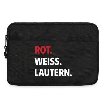 Red. White. Lautern. – Kaiserslautern Fan Shirt - Laptop bag 13" - black - Front
