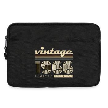 Vintage 1966 Jahrgang Retro Geburtstagsgeschenk - Laptoptasche 13" - Schwarz - Vorne