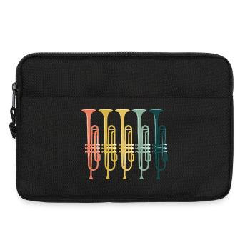 Trumpets Retro Vintage - Laptop bag 13" - black - Front