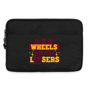 Monowheel Monocyclist - Laptoptasche 13" - Schwarz - Vorne