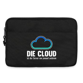 Coder DIE CLOUD IST DER SERVER VON JEMANDE ANDREN - Laptoptasche 13" - Schwarz - Vorne
