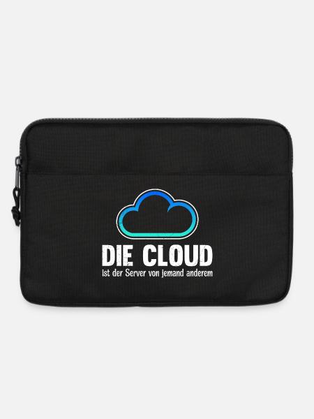 Coder DIE CLOUD IST DER SERVER VON JEMANDE ANDREN - Laptoptasche 13" - Schwarz