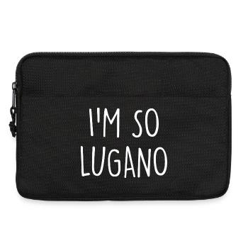 Lugano Switzerland Schweiz - Laptop bag 13" - black - Front