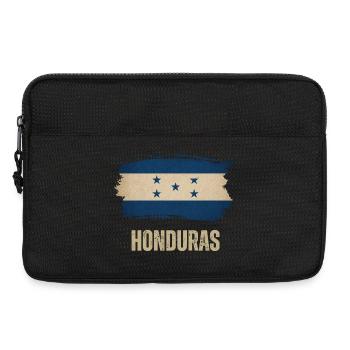 Drapeau du grunge hondurais, j’adore le Honduras - Sacoche pour ordinateur portable 13 pouces - noir - Devant
