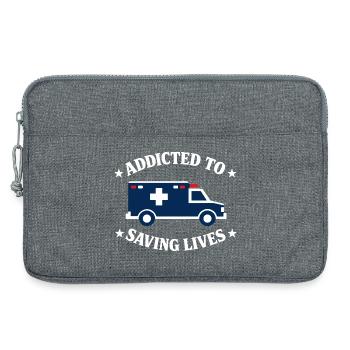 Intensive Care Paramedic Advanced EMT as Identity - Laptop bag 13" - heather grey - Front