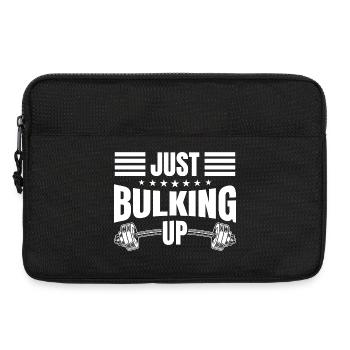 Bodybuilder de powerlifting qui vient de prendre de la masse à la salle de sport - Sacoche pour ordinateur portable 13 pouces - noir - Devant