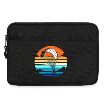 Paragliding Skydive - Laptoptasche 13" - Schwarz - Vorne