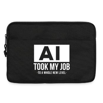 KI hat mir meinen Job genommen – künstliche Intelligenz - Laptoptasche 13" - Schwarz - Vorne