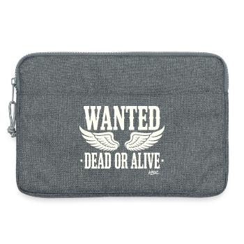 Wanted Dead or Alive mit Flügeln - Laptoptasche 13" - Grau meliert - Vorne