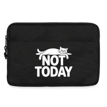Katzen Spruch Not Today Büro Cat Homeoffice Katze - Laptoptasche 13" - Schwarz - Vorne