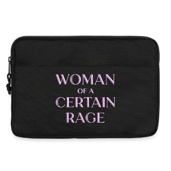 Femme d’une certaine rage Chemise pour femmes fortes - Sacoche pour ordinateur portable 13 pouces - noir - Devant