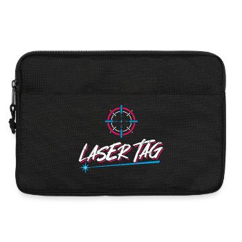 Retro Laser Tag Neon Gaming Design - Laptop bag 13" - black - Front