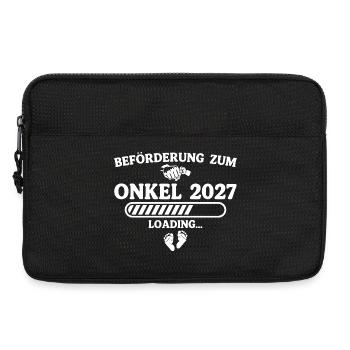 Beförderung zum Onkel 2027 – Schwangerschaft - Laptoptasche 13" - Schwarz - Vorne