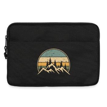 Alps Mountains Forest Nature Hiking Mountaineering - Laptop bag 13" - black - Front
