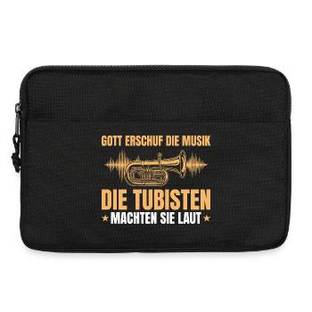 Tuba Musiker – Gott Musik Tubist - Laptoptasche 13" - Schwarz - Vorne