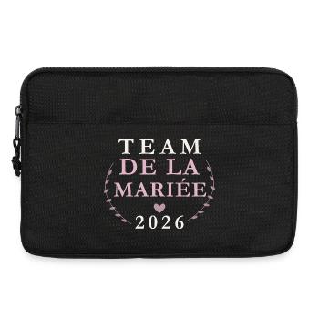 Équipe Mariée 2026 - Sacoche pour ordinateur portable 13 pouces - noir - Devant